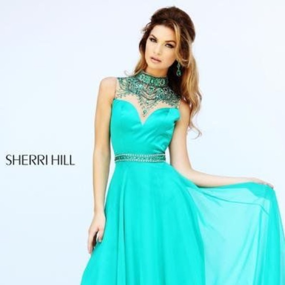 Emerald Sherri Hill Prom Dress